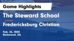 The Steward School vs Fredericksburg Christian Game Highlights - Feb. 26, 2020