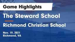 The Steward School vs Richmond Christian School Game Highlights - Nov. 19, 2021
