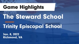 The Steward School vs Trinity Episcopal School Game Highlights - Jan. 8, 2022