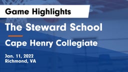 The Steward School vs Cape Henry Collegiate Game Highlights - Jan. 11, 2022