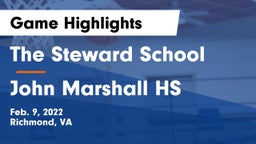 The Steward School vs John Marshall HS Game Highlights - Feb. 9, 2022