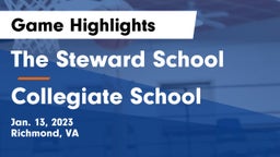 The Steward School vs Collegiate School Game Highlights - Jan. 13, 2023