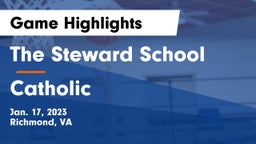 The Steward School vs Catholic  Game Highlights - Jan. 17, 2023