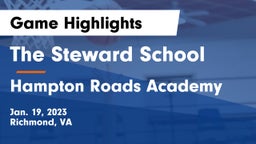 The Steward School vs Hampton Roads Academy  Game Highlights - Jan. 19, 2023