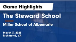 The Steward School vs Miller School of Albemarle Game Highlights - March 3, 2023