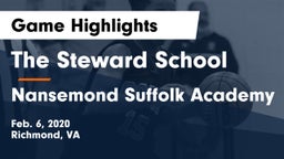 The Steward School vs Nansemond Suffolk Academy Game Highlights - Feb. 6, 2020