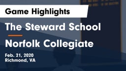 The Steward School vs Norfolk Collegiate  Game Highlights - Feb. 21, 2020