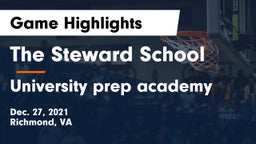 The Steward School vs University prep academy Game Highlights - Dec. 27, 2021
