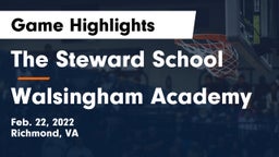 The Steward School vs Walsingham Academy  Game Highlights - Feb. 22, 2022