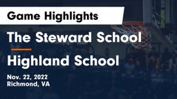The Steward School vs Highland School Game Highlights - Nov. 22, 2022