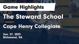 The Steward School vs Cape Henry Collegiate Game Highlights - Jan. 27, 2023