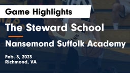 The Steward School vs Nansemond Suffolk Academy Game Highlights - Feb. 3, 2023