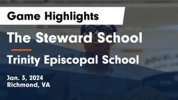 The Steward School vs Trinity Episcopal School Game Highlights - Jan. 3, 2024