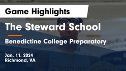 The Steward School vs Benedictine College Preparatory Game Highlights - Jan. 11, 2024