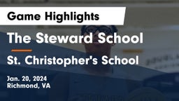 The Steward School vs St. Christopher's School Game Highlights - Jan. 20, 2024