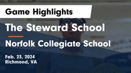 The Steward School vs Norfolk Collegiate School Game Highlights - Feb. 23, 2024