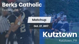 Matchup: Berks Catholic vs. Kutztown  2017