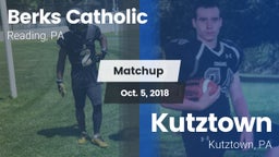 Matchup: Berks Catholic vs. Kutztown  2018