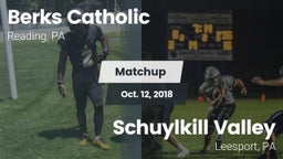 Matchup: Berks Catholic vs. Schuylkill Valley  2018