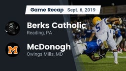 Recap: Berks Catholic  vs. McDonogh  2019