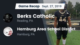 Recap: Berks Catholic  vs. Hamburg Area School District 2019