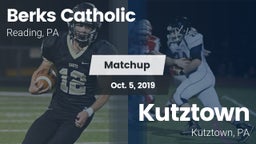 Matchup: Berks Catholic vs. Kutztown  2019