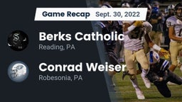 Recap: Berks Catholic  vs. Conrad Weiser  2022