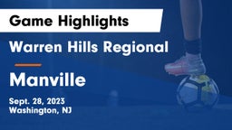 Warren Hills Regional  vs Manville  Game Highlights - Sept. 28, 2023