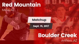 Matchup: Red Mountain High vs. Boulder Creek  2017