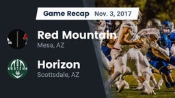 Recap: Red Mountain  vs. Horizon  2017
