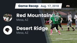 Recap: Red Mountain  vs. Desert Ridge  2018