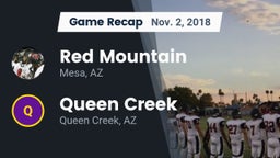 Recap: Red Mountain  vs. Queen Creek  2018