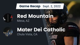 Recap: Red Mountain  vs. Mater Dei Catholic  2022