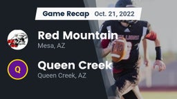 Recap: Red Mountain  vs. Queen Creek  2022
