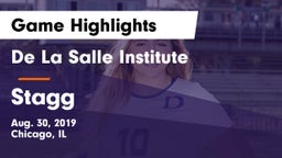 De La Salle Institute vs Stagg  Game Highlights - Aug. 30, 2019