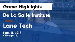 De La Salle Institute vs Lane Tech Game Highlights - Sept. 18, 2019