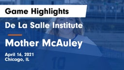 De La Salle Institute vs Mother McAuley  Game Highlights - April 16, 2021