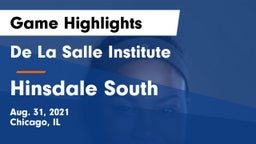 De La Salle Institute vs Hinsdale South  Game Highlights - Aug. 31, 2021