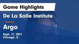 De La Salle Institute vs Argo  Game Highlights - Sept. 17, 2021