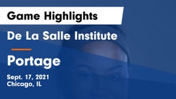 De La Salle Institute vs Portage  Game Highlights - Sept. 17, 2021