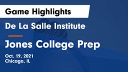 De La Salle Institute vs Jones College Prep Game Highlights - Oct. 19, 2021