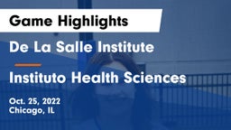 De La Salle Institute vs Instituto Health Sciences Game Highlights - Oct. 25, 2022