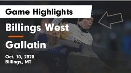 Billings West  vs Gallatin  Game Highlights - Oct. 10, 2020