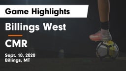 Billings West  vs CMR  Game Highlights - Sept. 10, 2020