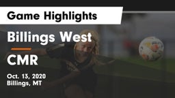 Billings West  vs CMR  Game Highlights - Oct. 13, 2020