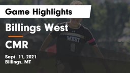 Billings West  vs CMR  Game Highlights - Sept. 11, 2021