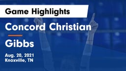 Concord Christian  vs Gibbs  Game Highlights - Aug. 20, 2021
