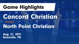 Concord Christian  vs North Point Christian Game Highlights - Aug. 21, 2021