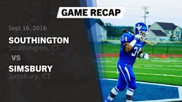 Recap: Southington  vs. Simsbury  2016