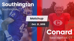 Matchup: Southington High vs. Conard  2016